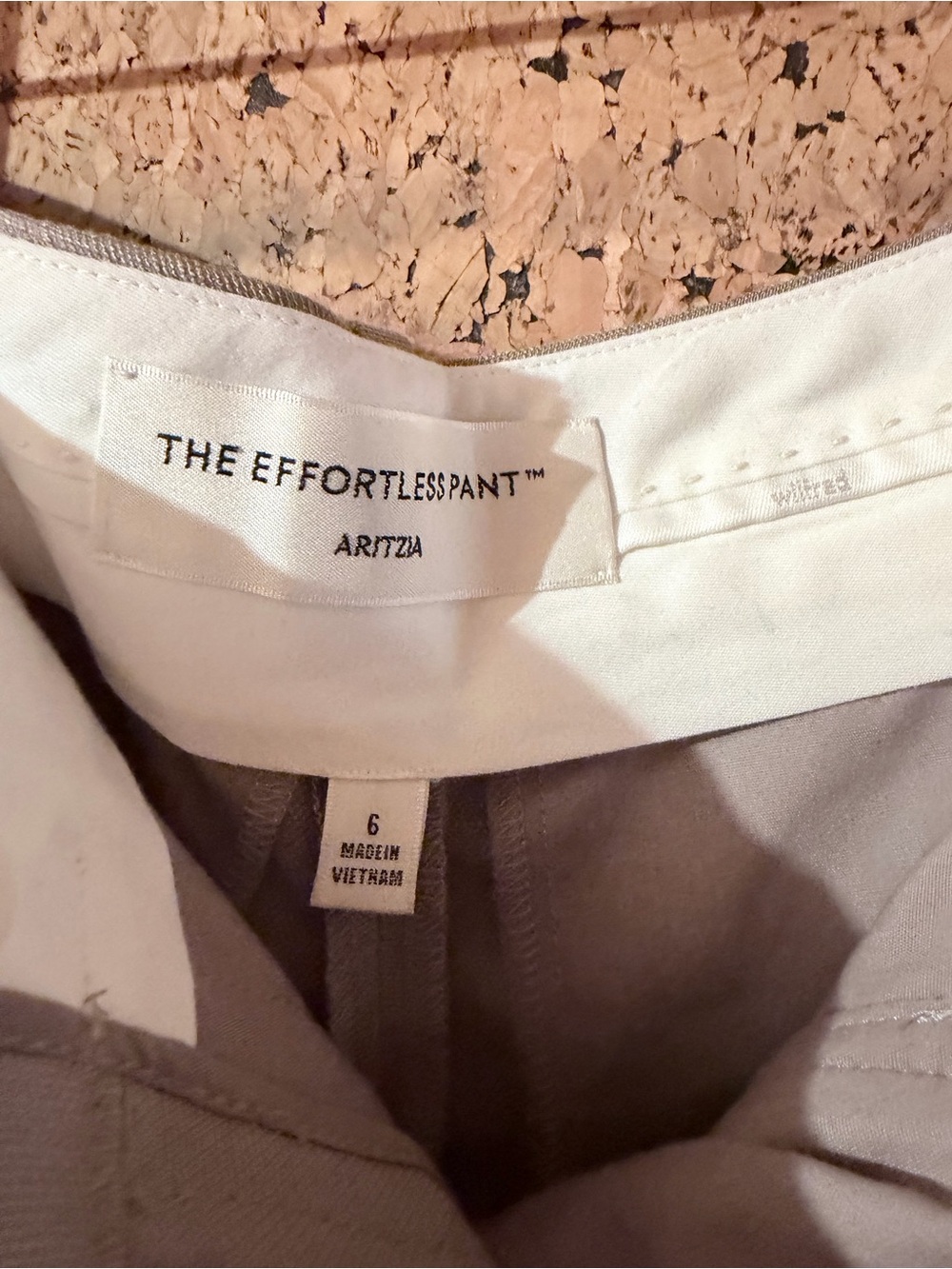 Aritzia High-Rise “Effortless” Linen Trousers - Tan - Picture 3 of 6